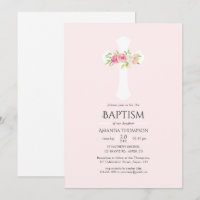 Blommigt av vattenfärg, baptism eller fräckhet