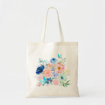 Blommigt av vattenfärgen Butterfly Gift Tote Bag o