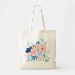 Blommigt av vattenfärgen Butterfly Gift Tote Bag o Tygkasse