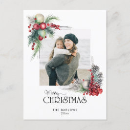 Blommigt av  Vattfärg God jul Juli Helg Vykort