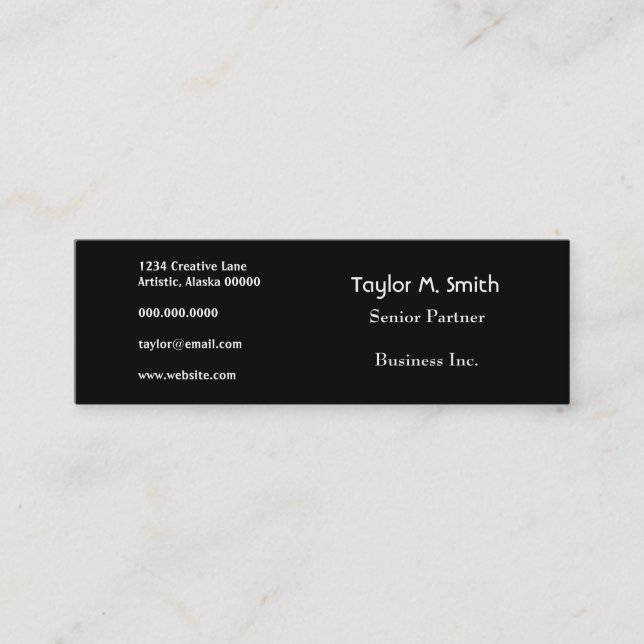 Blommigt av växlad konsgrunge för urban-deco-blomm mini visitkort (Framsida)