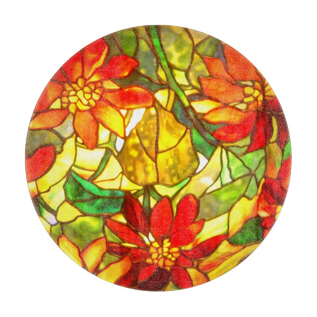 Blommigt av vintage av stenig glasfiber (Framsidan)