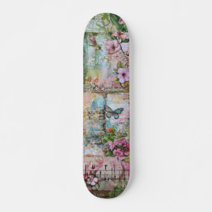 Blommigt av Vintage för Abstrakt av coola Mini Skateboard Bräda 18,5 Cm