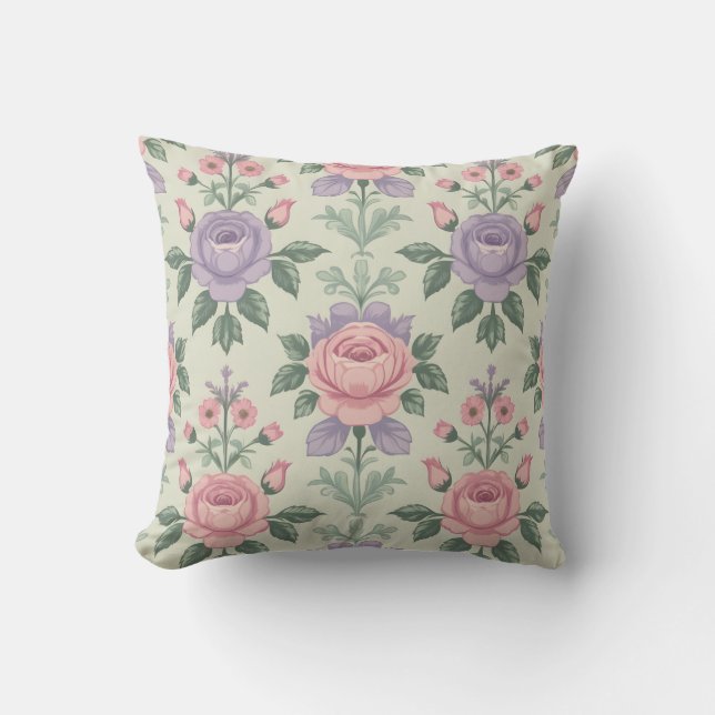 blommigt av vintage kudde (Framsida)