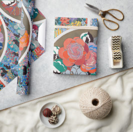 blommigt av vintage presentpapper