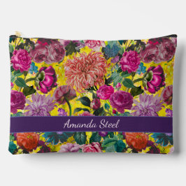 Blommigt av vintagens färgstarka gult monogrammad