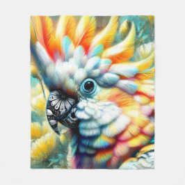 Blommigt av viskartad Gult av poppies Fleecefilt