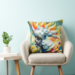 Blommigt av viskartad Gult av poppies Kudde