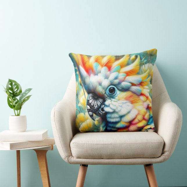 Blommigt av viskartad Gult av poppies Kudde (Stol)