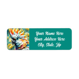 Blommigt av viskartad Gult av poppies Returadress Etikett