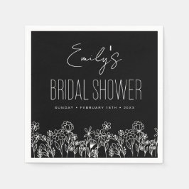 Blommigt av WildblomBoho Möhippa Pappersservett