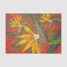 Blommigt Avbryta fågeln på målning av paradise Str