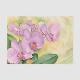 Blommigt Avvisa Orché Rosa vattenfärg