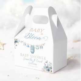 Blommigt Baby i Bloom Batterfly Pojke Shower Presentaskar