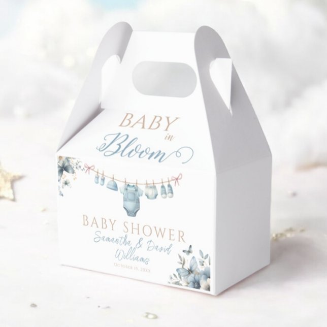 Blommigt Baby i Bloom Batterfly Pojke Shower Presentaskar (Skapare uppladdad)