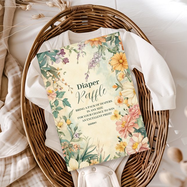 Blommigt Baby i Bloom Diapper Raffle Tilläggskort (Skapare uppladdad)