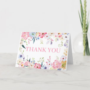 Blommigt Baby i Bloom Vår Baby Shower Tack Kort