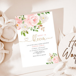  blommigt baby i bloombabyduschinbjudan inbjudningar