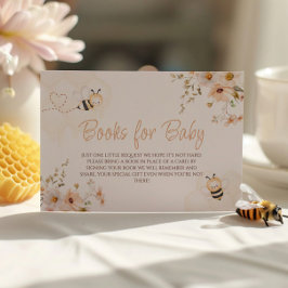 Blommigt Baby Shower Bokar för Baby Tilläggskort