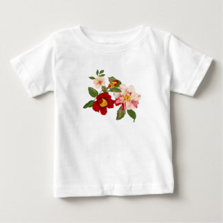 Blommigt baby t-shirt