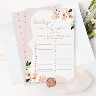 blommigt baby tävling, babyduschspel för barn i n