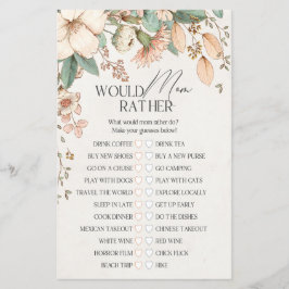  blommigt-babydusch skulle hellre vara mamma än sp