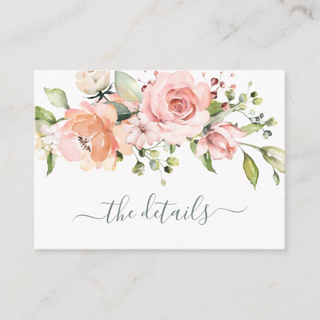 Blommigt Bachelorette helg resväg Tilläggskort (Framsida)