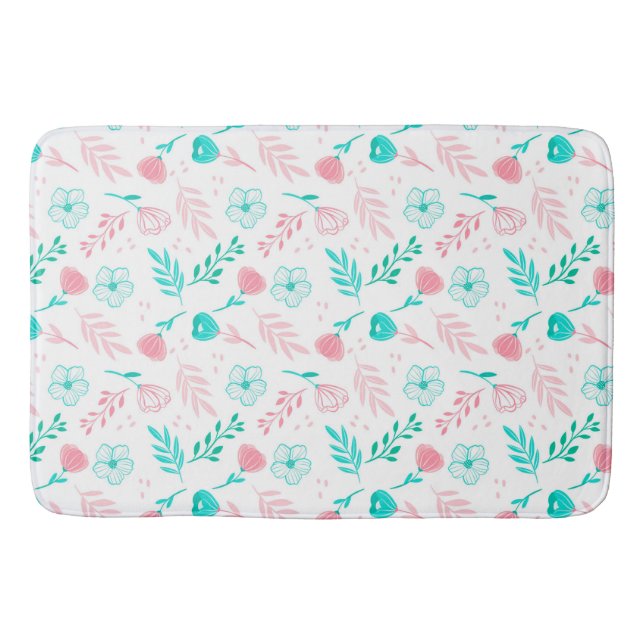 Blommigt Badrumsmatta (Framsidan)