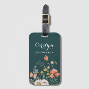 Blommigt Bagagebricka