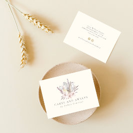 Blommigt Bakery Pastry Chef Baking Utensils Bouque Visitkort