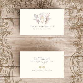 Blommigt Bakery Pastry Chef Baking Utensils Visitkort