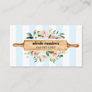 Blommigt Bakery Rullande Pin Patisserie social Visitkort