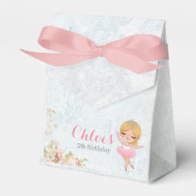 Blommigt Ballerina Birthday Favoritbox
