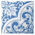Blommigt Baroque Corner Kakelplatta<br><div class="desc">Blommigten Baroque Corner har en dramatisk blomning av svepande löv och botaniska motiv, som förenas av en stark diagonal krökningsförmåga som antyder att den är en del av ett stort, upprepande hörnmotiv. Denna platta blandar klassiskt baroque-format med botaniskt elegans, vilket resulterar i en dynamisk sammansättning av rörelse och ett tunt...</div>