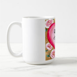 blommigt "Bästa Mamma någonsin" Heart Coffee Mugg 
