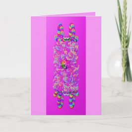 Blommigt bat mitzvah מָ גֵ ן דָ וִ ד kort