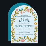 Blommigt Bat mitzvah andedräkt Hand- dragen Anpass Inbjudningar<br><div class="desc">Perfekt-kort för att tillkännage en pub mitzvah, bat mitzvah eller annan judisk firande! Hand skapade konst åt dig! FULLT ANPASSADE! Klicka på "Anpassa" ovan om du vill redigera texten. Klicka på "Redigera med verktyg" för att justera typsnitt, färg och placeringar. Du kan också enkelt byta ut kortet stil så att...</div>