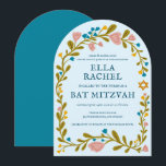 Blommigt Bat mitzvah andedräkt Hand- dragen Anpass Inbjudningar<br><div class="desc">Perfekt-kort för att tillkännage en pub mitzvah, bat mitzvah eller annan judisk firande! Hand skapade konst åt dig! FULLT ANPASSADE! Klicka på "Anpassa" ovan om du vill redigera texten. Klicka på "Redigera med verktyg" för att justera typsnitt, färg och placeringar. Du kan också enkelt byta ut kortet stil så att...</div>