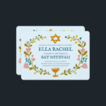 Blommigt Bat mitzvah andedräkt Hand-dragen Anpassn Inbjudningar<br><div class="desc">Perfekt-kort för att tillkännage en pub mitzvah, bat mitzvah eller annan judisk firande! Hand skapade konst åt dig! FULLT ANPASSADE! Klicka på "Anpassa" ovan om du vill redigera texten. Klicka på "Redigera med verktyg" för att justera typsnitt, färg och placeringar. Du kan också enkelt ändra kortet stil så att det...</div>