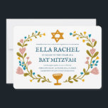 Blommigt Bat mitzvah andedräkt Hand-dragen Anpassn Inbjudningar<br><div class="desc">Perfekt-kort för att tillkännage en pub mitzvah, bat mitzvah eller annan judisk firande! Hand skapade konst åt dig! FULLT ANPASSADE! Klicka på "Anpassa" ovan om du vill redigera texten. Klicka på "Redigera med verktyg" för att justera typsnitt, färg och placeringar. Du kan också enkelt ändra kortet stil så att det...</div>