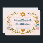 Blommigt Bat mitzvah andedräkt Hand-dragen Anpassn Inbjudningar<br><div class="desc">Perfekt-kort för att tillkännage en pub mitzvah, bat mitzvah eller annan judisk firande! Hand skapade konst åt dig! FULLT ANPASSADE! Klicka på "Anpassa" ovan om du vill redigera texten. Klicka på "Redigera med verktyg" för att justera typsnitt, färg och placeringar. Du kan också enkelt ändra kortet stil så att det...</div>