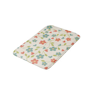 Blommigt Bath Mat Badrumsmatta