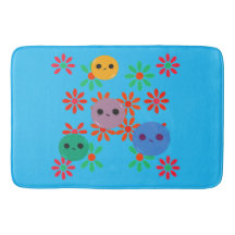 Blommigt Bath Mat!