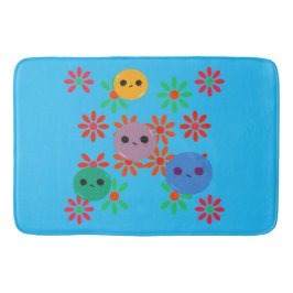 Blommigt Bath Mat! Badrumsmatta
