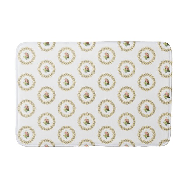 Blommigt Bathroom Bath Mat Badrumsmatta (Framsidan)