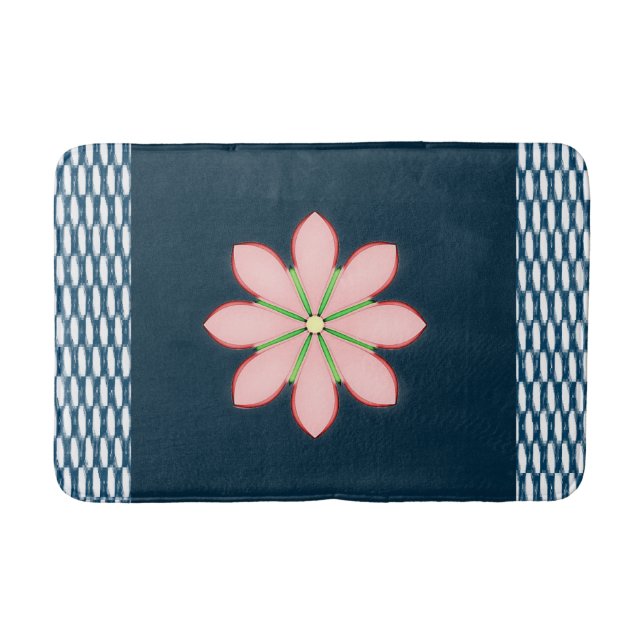 Blommigt Bathroom Bathmat Badrumsmatta (Framsidan)