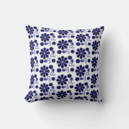 Blommigt Batik Swirl Pillow Kudde