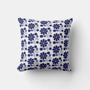 Blommigt Batik Swirl Pillow Kudde