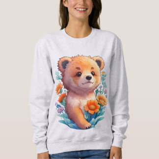 Blommigt Bear T Shirt