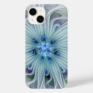 Blommigt Beauty Abstrakt Modern Blue Pastel Flower